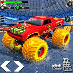 Crazy Monster Truck Derby Game 图标